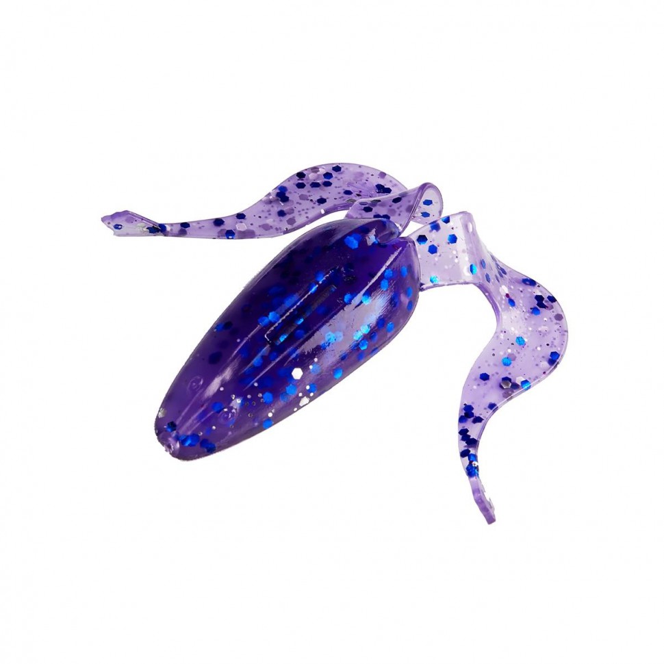Лягушка Helios Frog 2,56"/6,5 см, цвет Silver Sparkles & Fio 7 шт HS-21-036 , 